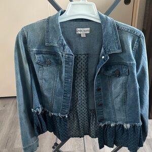 Knox Rose Women's Distressed Blue Jean Jacket